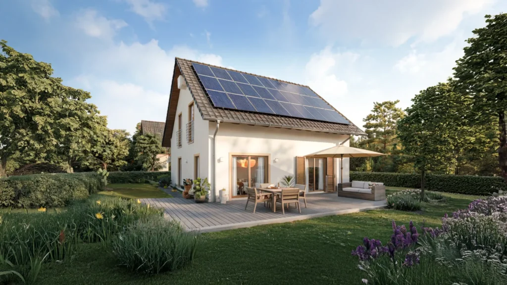 Solaranlage auf dem Dach in Duisburg