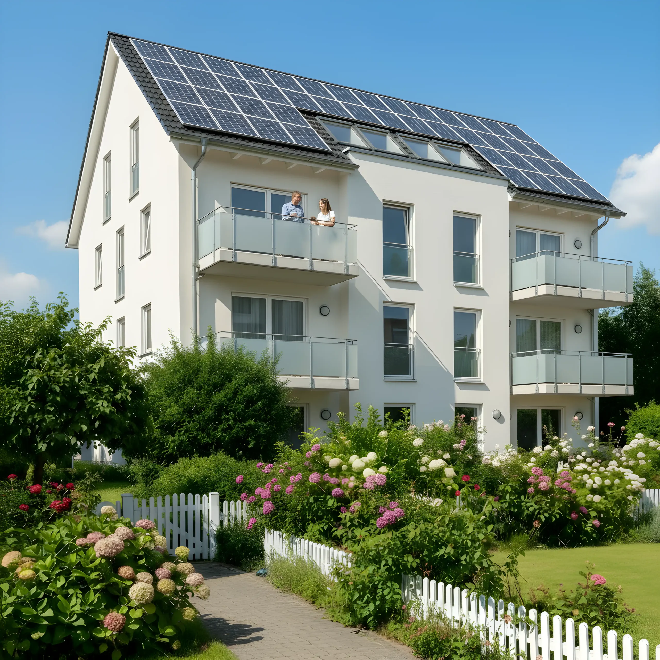 Mehrfamilienhaus mit Solaranlage