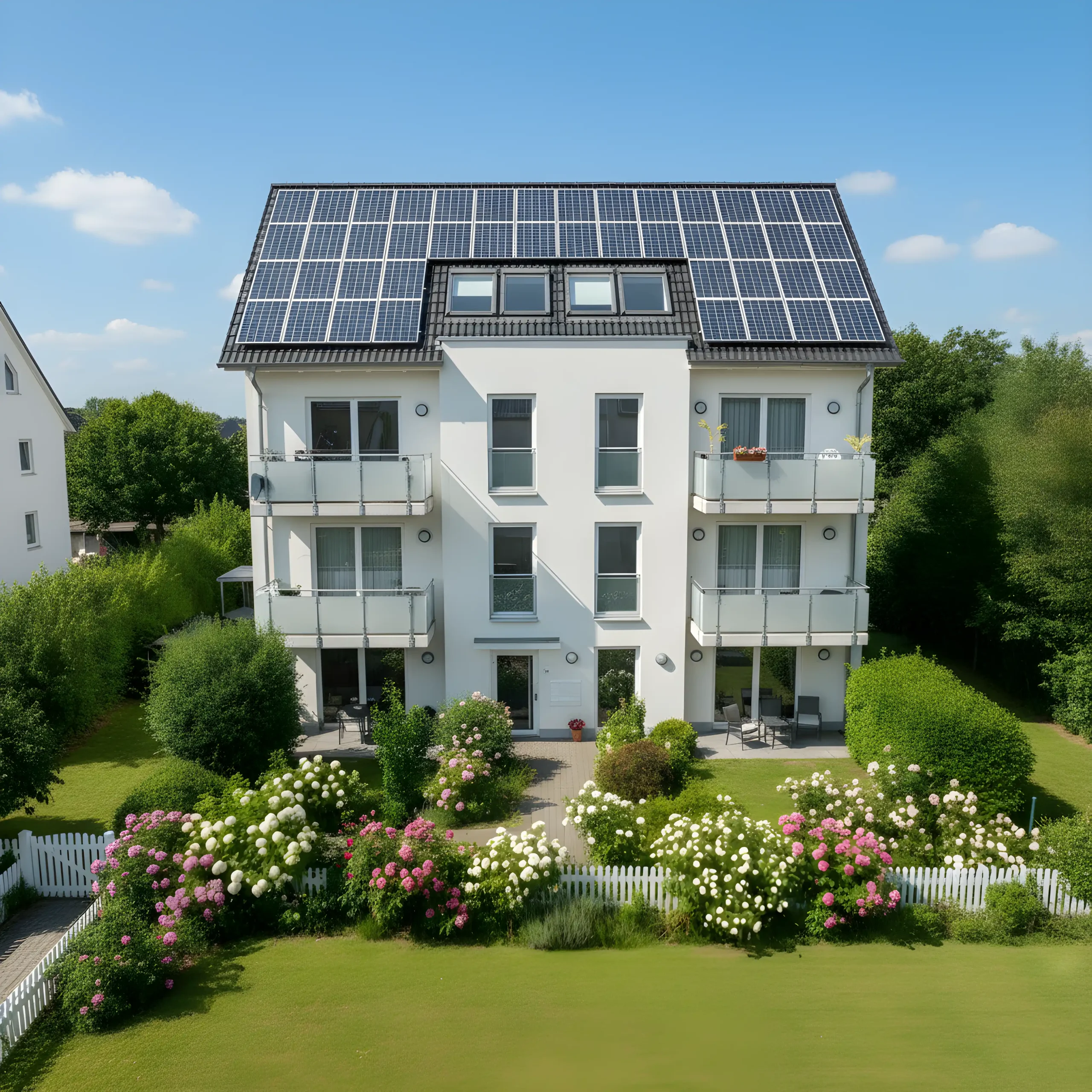 Mehrfamilienhaus mit PV-Anlage