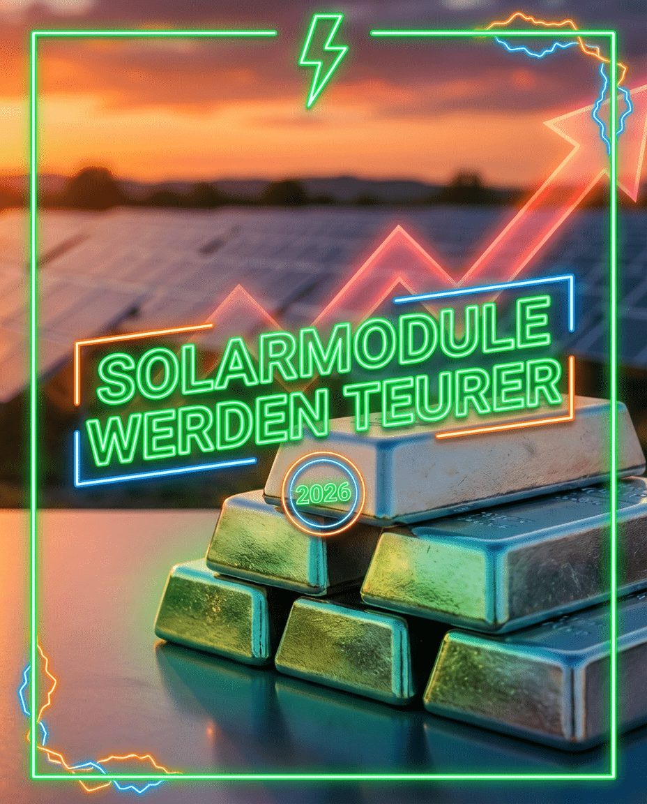 ENnergy Solaranlage auf Hausdach im charakteristischen Neon-Style mit leuchtenden Akzenten die Energiefluss symbolisieren